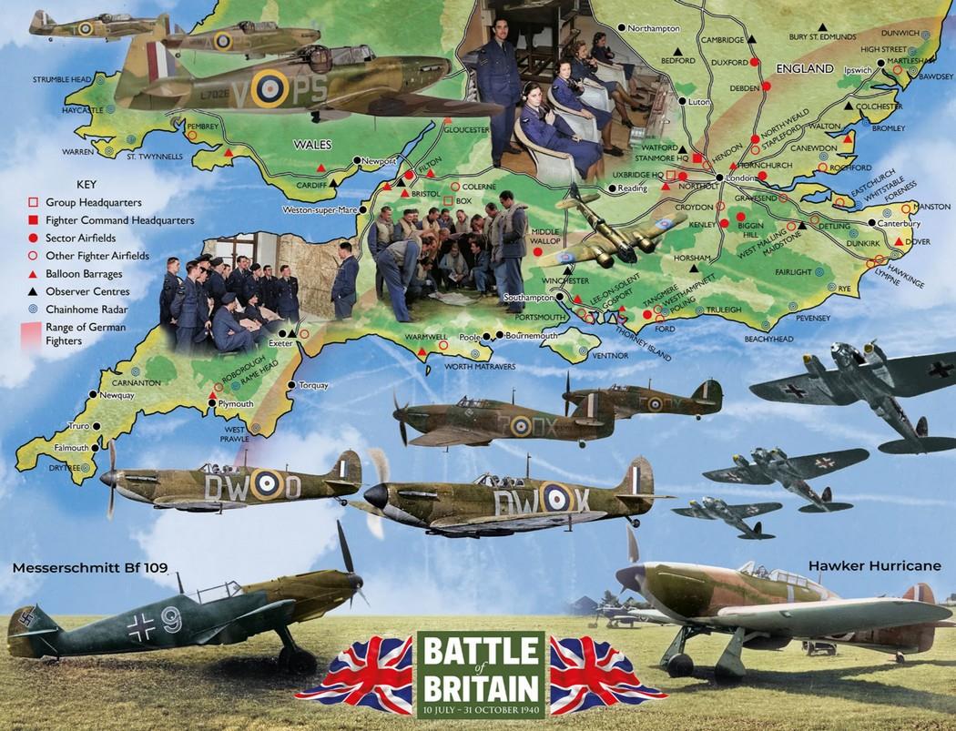 Happy Puzzle - Battle of Britain 85th Anniversary - 1000 Piece Jigsaw Puzzle