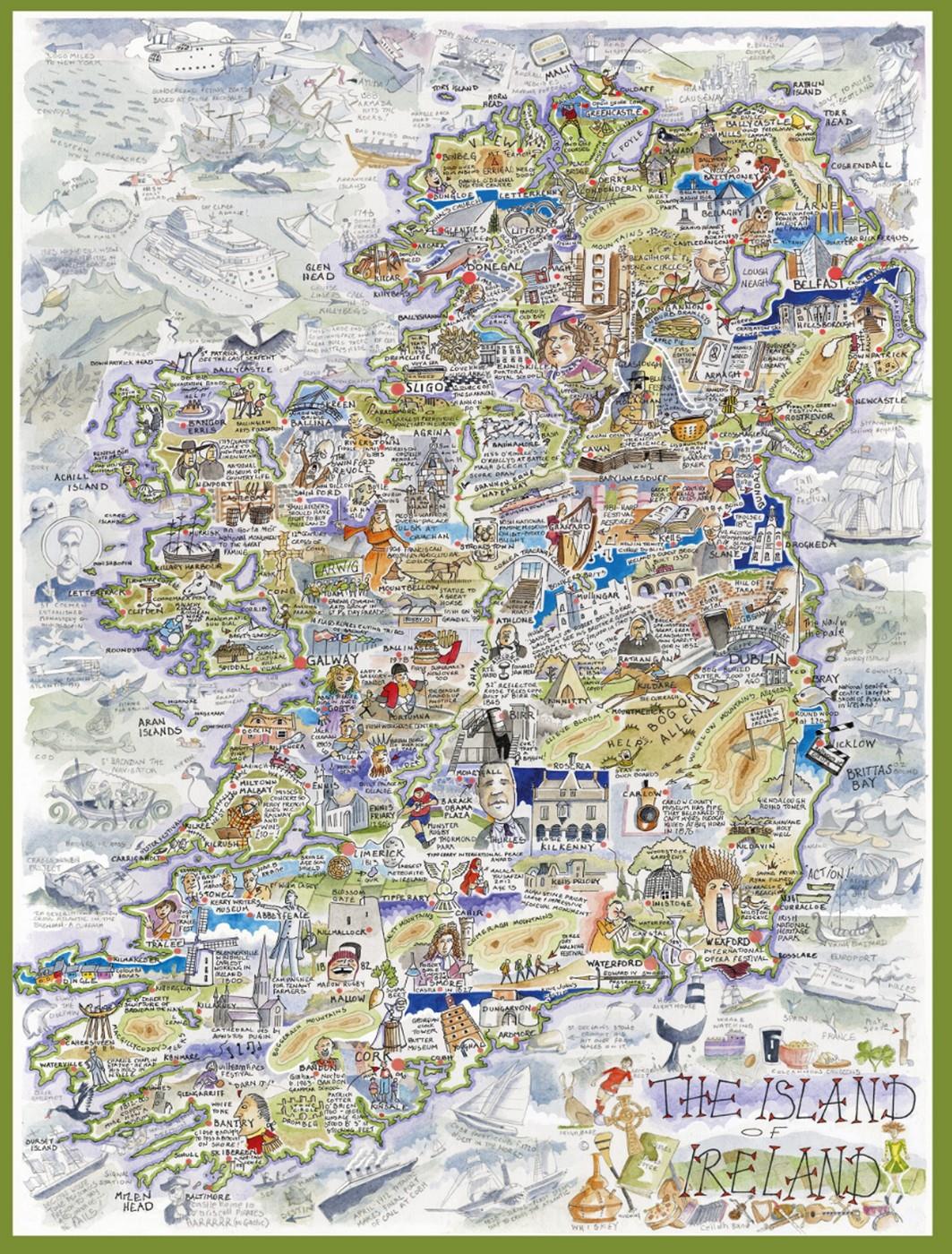 Happy Puzzle - Ireland - 1000 Piece Jigsaw Puzzle