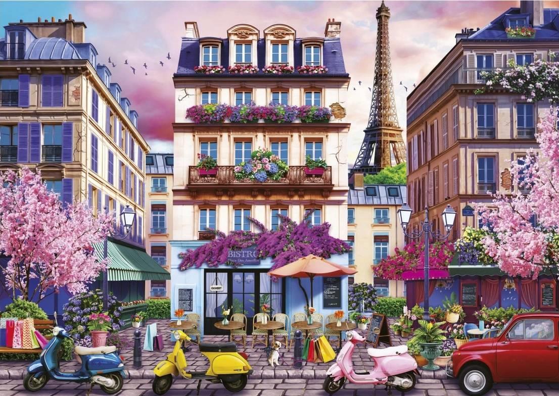 Educa - Paris Shopping District - 500 Piece Jigsaw Puzzle