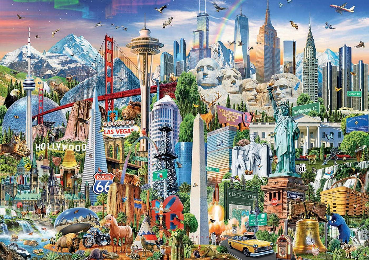 Educa - Symbols From North America - 1500 Piece Jigsaw Puzzle