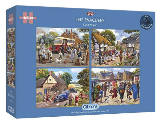 Gibsons - The Evacuees - 4 x 500 Piece Jigsaw Puzzle