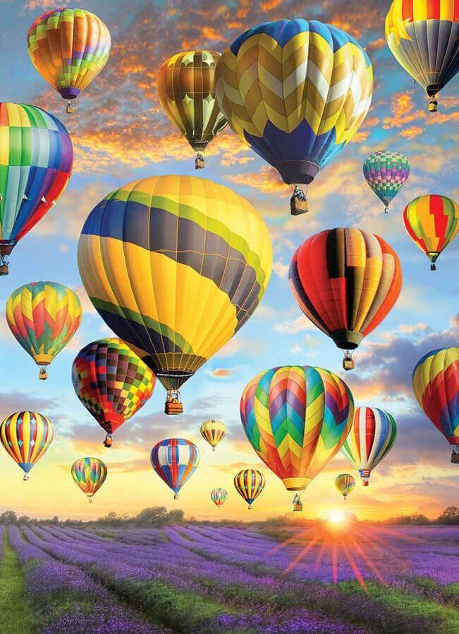 Cobble Hill - Hot Air Balloons - 1000 Piece Jigsaw Puzzle