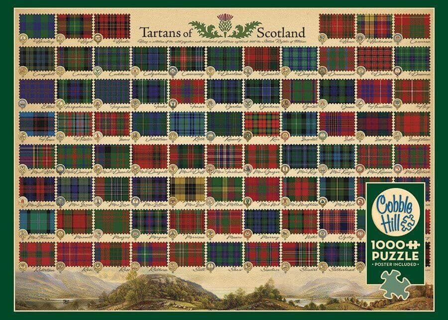 Cobble Hill Tartans Of Scotland 1000 Piece Jigsaw Puzzle Jigsaw cobble-hill-tartans-of-scotland-1000-piece-jigsaw-puzzle-jigsaw