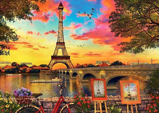 Educa - Sunset in Paris - 3000 Piece Jigsaw Puzzle
