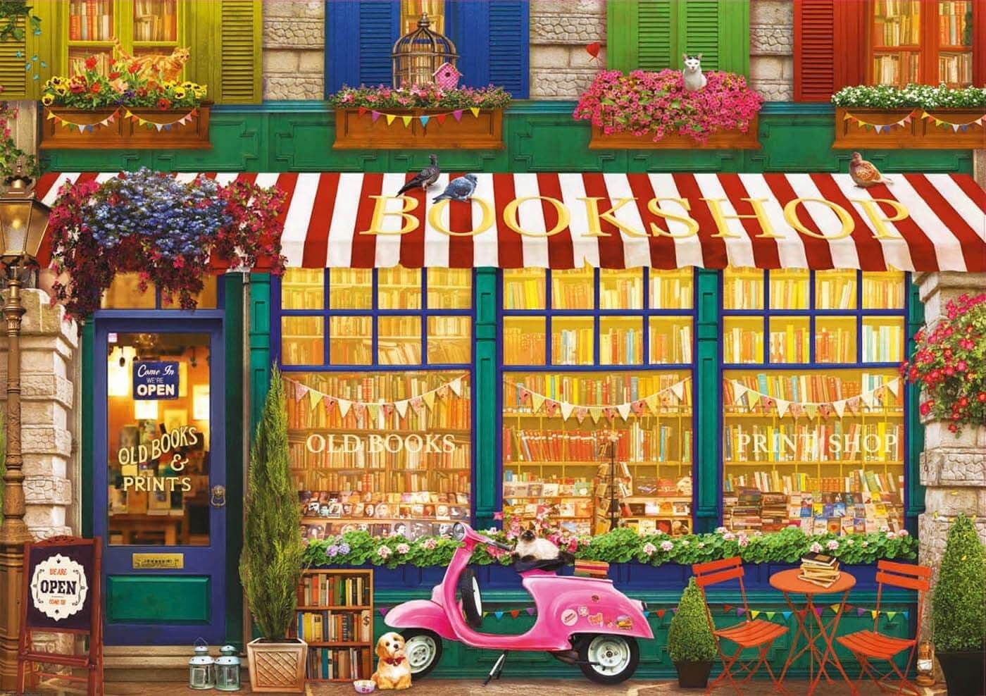 Educa - Vintage Bookshop - 4000 Piece Jigsaw Puzzle