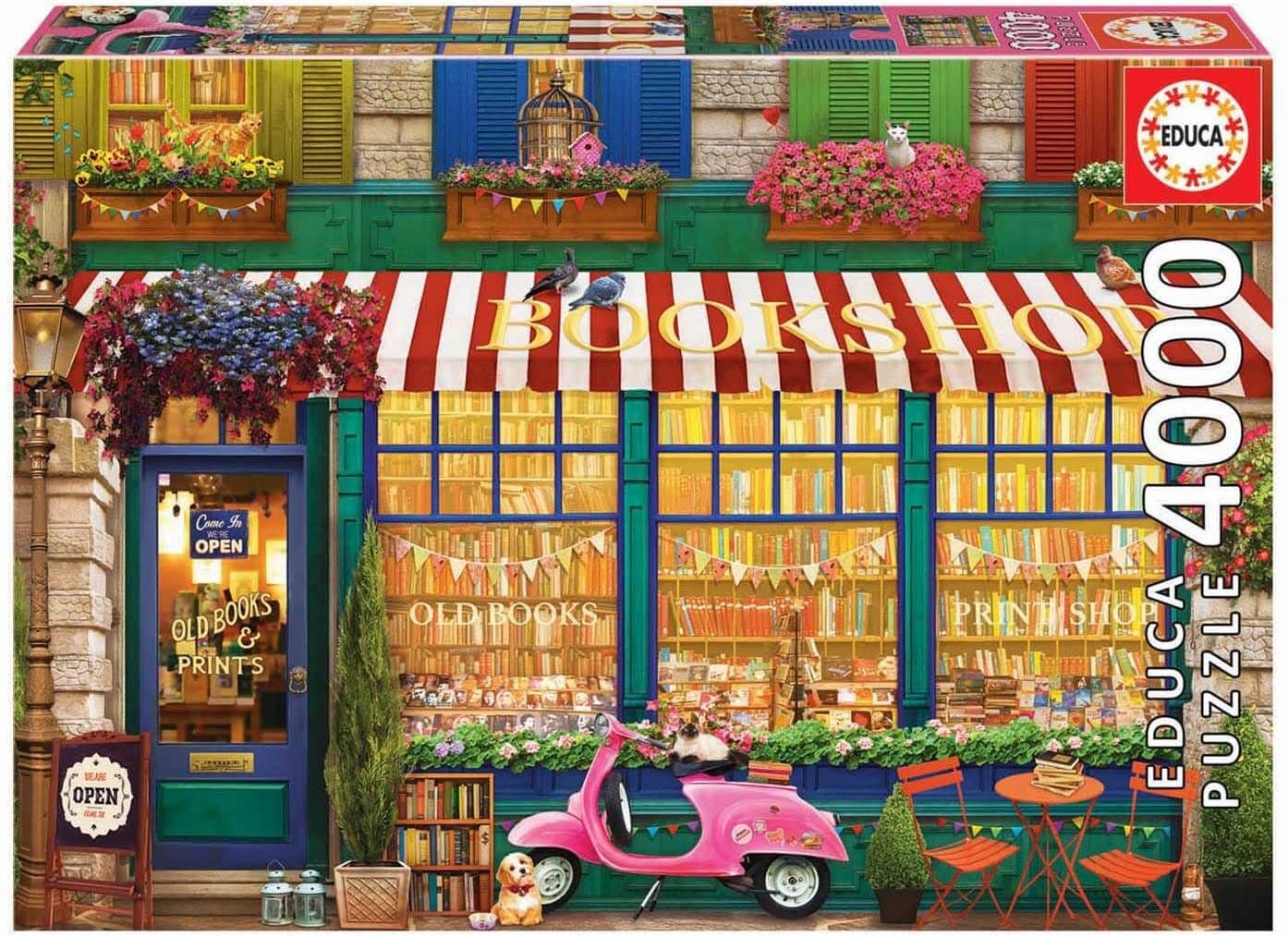 Educa - Vintage Bookshop - 4000 Piece Jigsaw Puzzle