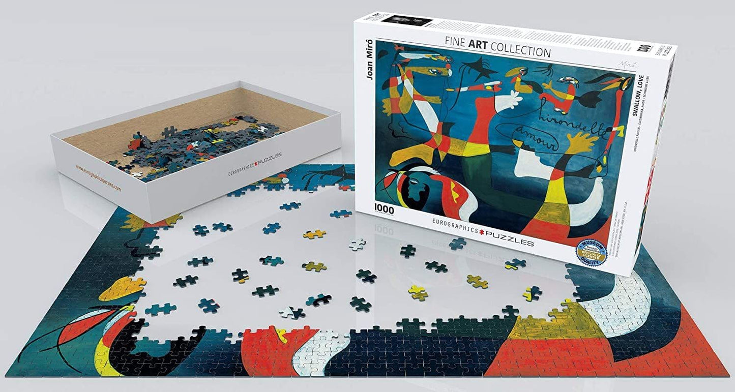 Eurographics - Joan Miro - Swallow love - 1000 Piece Jigsaw Puzzle