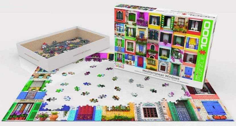 Eurographics - Mediterranean Windows - 1000 Piece Jigsaw Puzzle