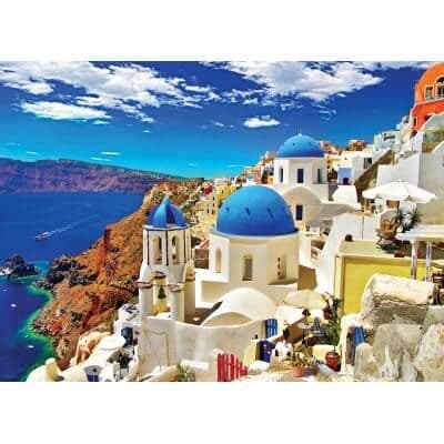 Eurographics - Oia Santorini Greece - 1000 Piece Jigsaw Puzzle