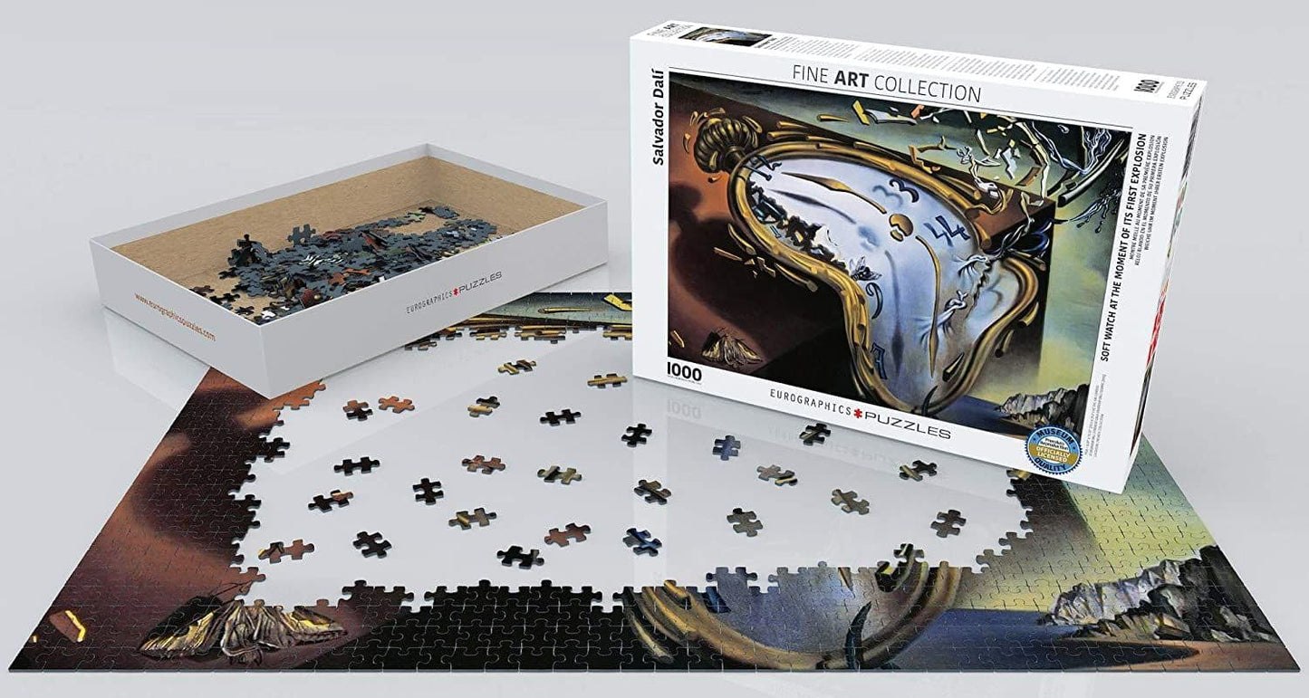 Eurographics - Salvador Dali - Soft Watch At Moment of First Explosion  - 1000 Piece Jigsaw Puzzle