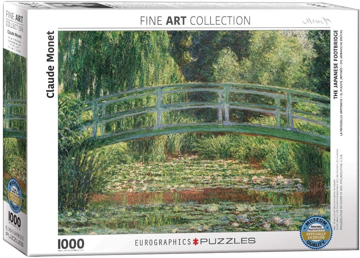 Eurographics - The Japanese Footbridge - Monet - 1000 Piece Jigsaw Puzzle