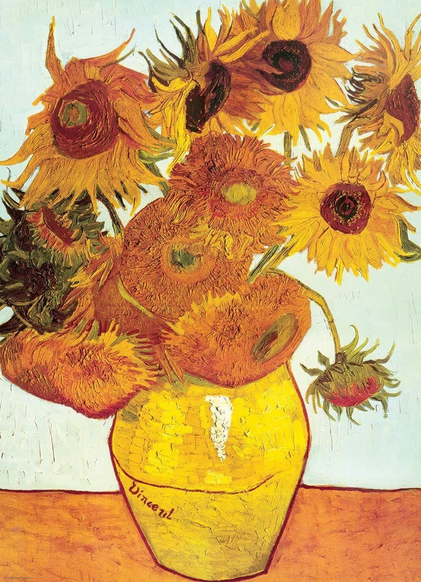 Eurographics - Van Gogh - Twelve Sunflowers - 1000 Piece Jigsaw Puzzle