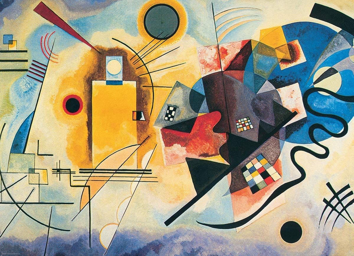 Eurographics - Wassily Kandinsky - Yellow, Red, Blue  - 1000 Piece Jigsaw Puzzle