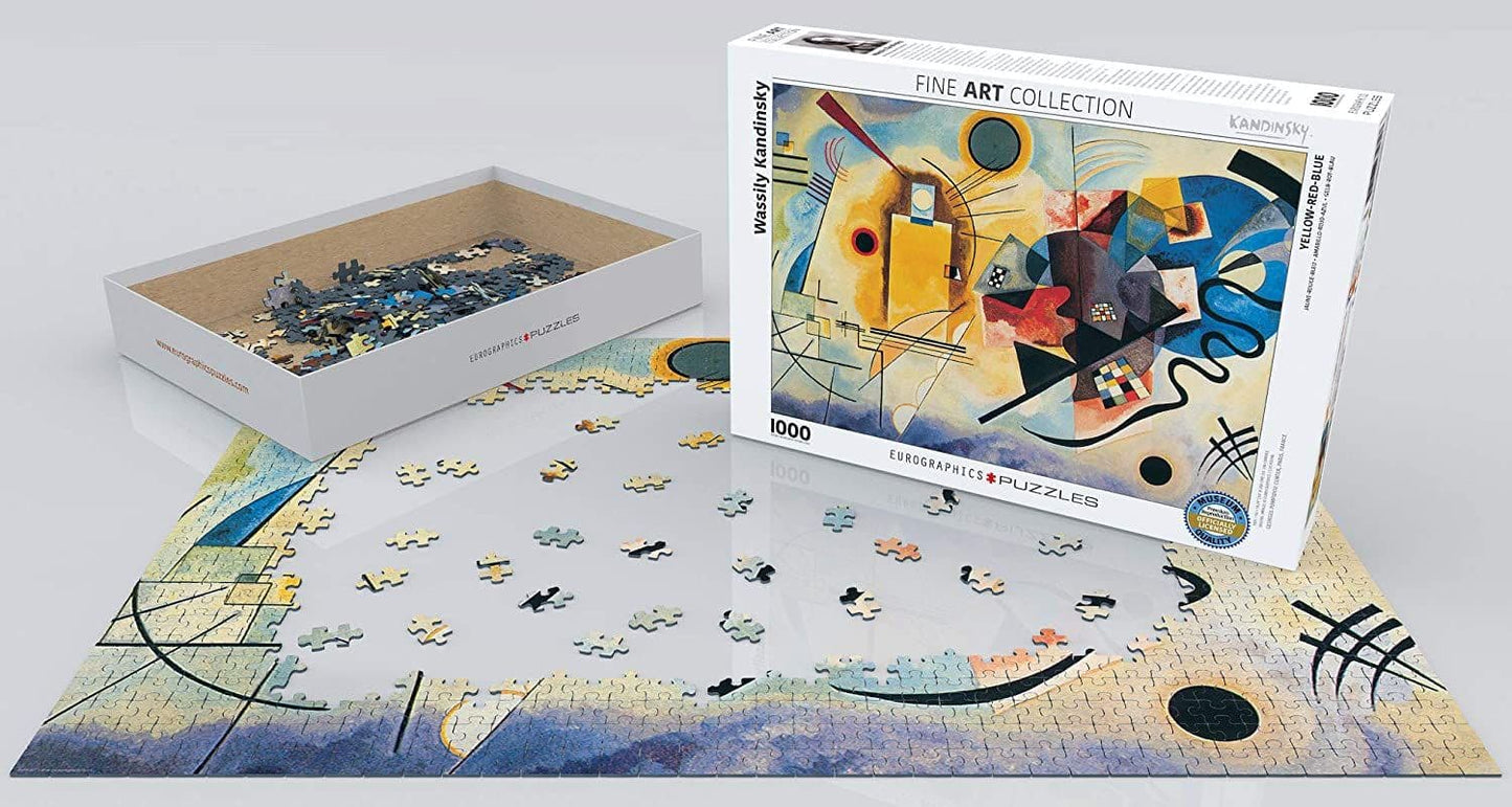 Eurographics - Wassily Kandinsky - Yellow, Red, Blue - 1000 Piece Jigsaw Puzzle