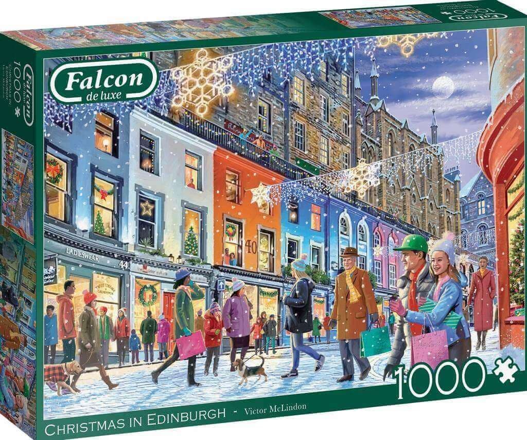 Falcon de Luxe - Christmas in Edinburgh - 1000 Piece Jigsaw Puzzle