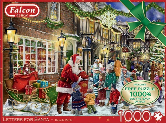 Falcon de Luxe - Letters for Santa 2 x 1000 Piece Jigsaw Puzzle