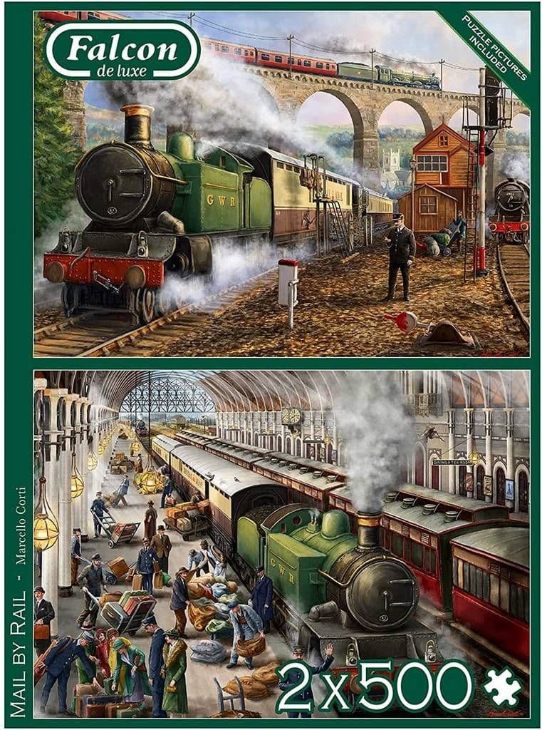 Falcon de luxe - Mail by Rail 2 x 500 Piece Jigsaw Puzzle