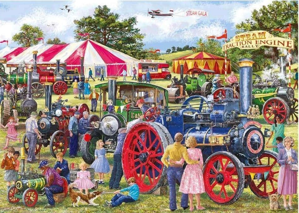 Falcon de luxe - Steam Engine Rally - 1000 Piece Jigsaw Puzzle