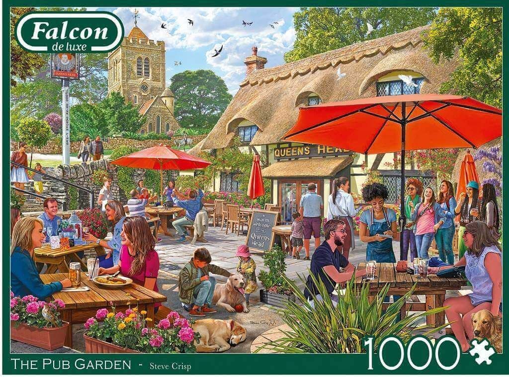 Falcon de Luxe - The Pub Garden - 1000 Piece Jigsaw Puzzle