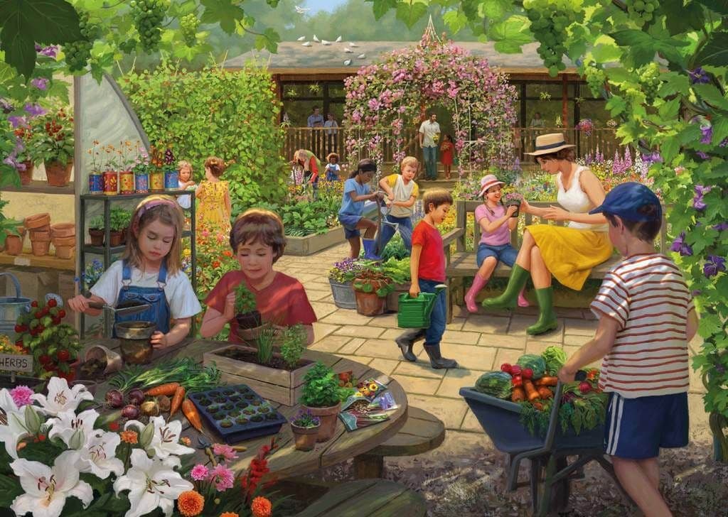 Falcon de luxe - The Vegetable Garden - 1000 Piece Jigsaw Puzzle