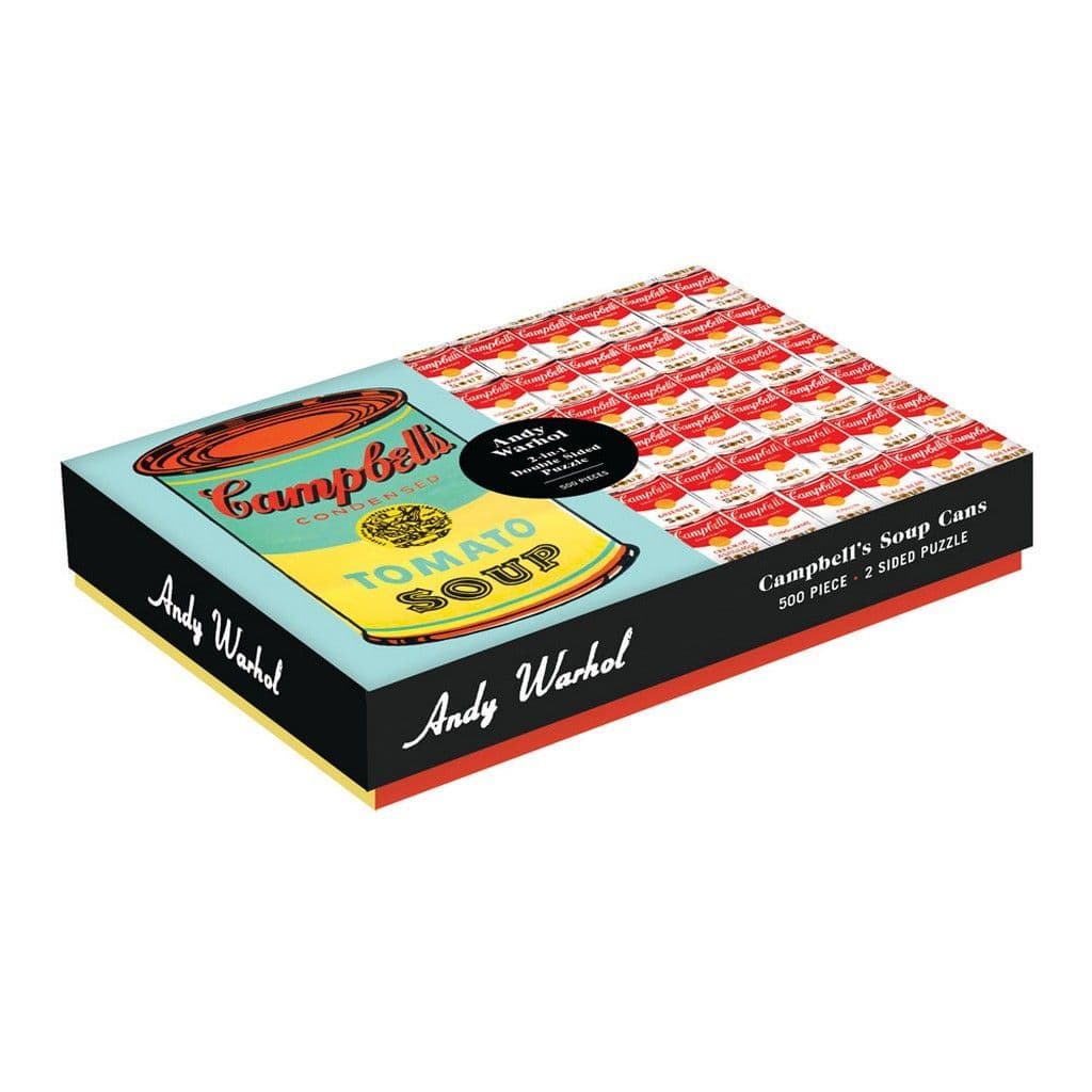 Galison - Andy Warhol Soup Can 2-sided - 500 Piece Jigsaw Puzzle