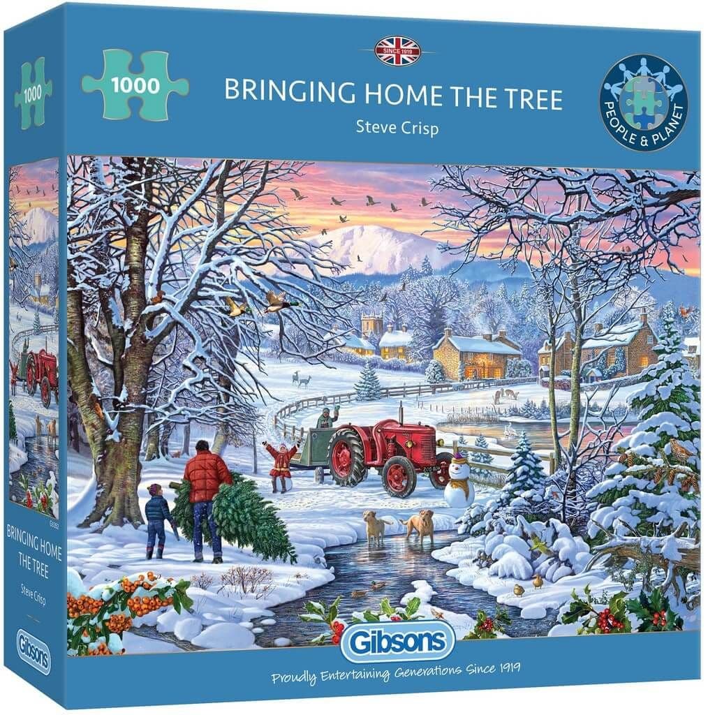 Gibsons - Bringing Home the Tree - 1000 Piece Jigsaw Puzzle