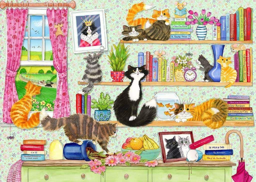 Gibsons - Catastrophe Cottage - 4 x 500 Piece Jigsaw Puzzle