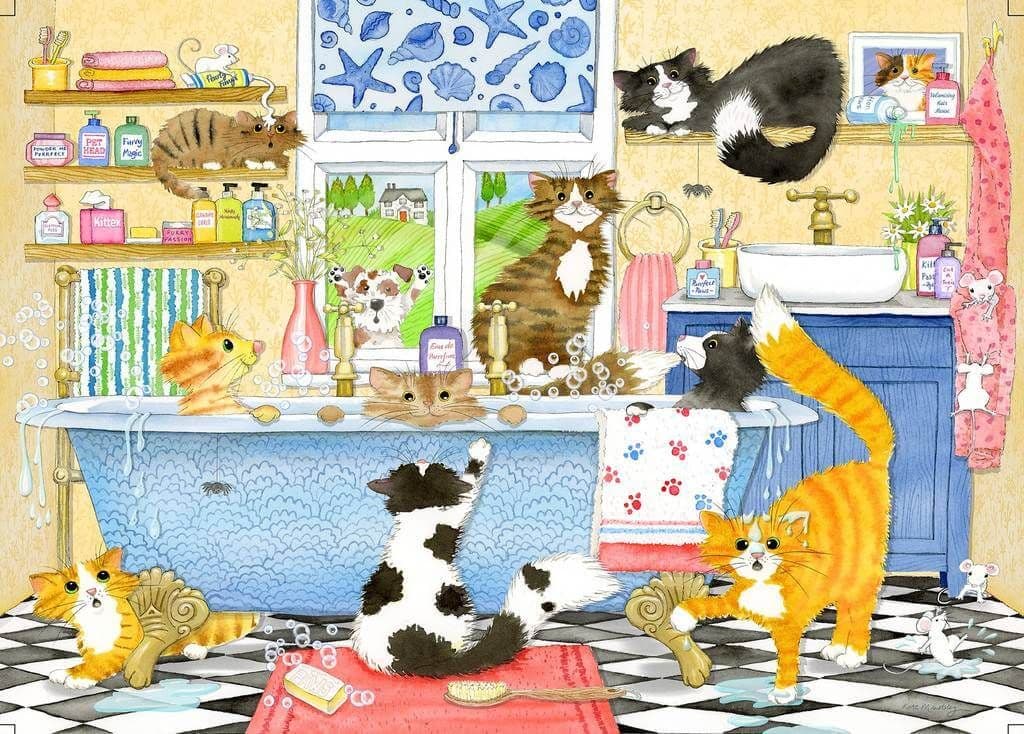 Gibsons - Catastrophe Cottage - 4 x 500 Piece Jigsaw Puzzle
