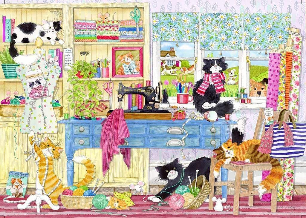 Gibsons - Catastrophe Cottage - 4 x 500 Piece Jigsaw Puzzle