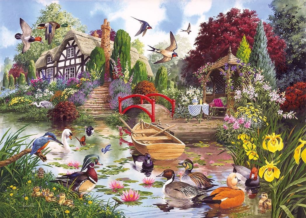 Gibsons - Flora & Fauna - 4 x 500 Piece Jigsaw Puzzle