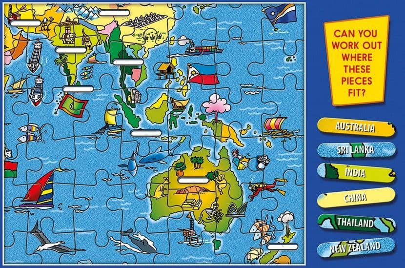 Gibsons - Jigmap World - 250 Piece Jigsaw Puzzle
