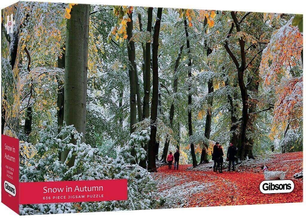 Gibsons - Snow in Autumn - 636 Piece Jigsaw Puzzle