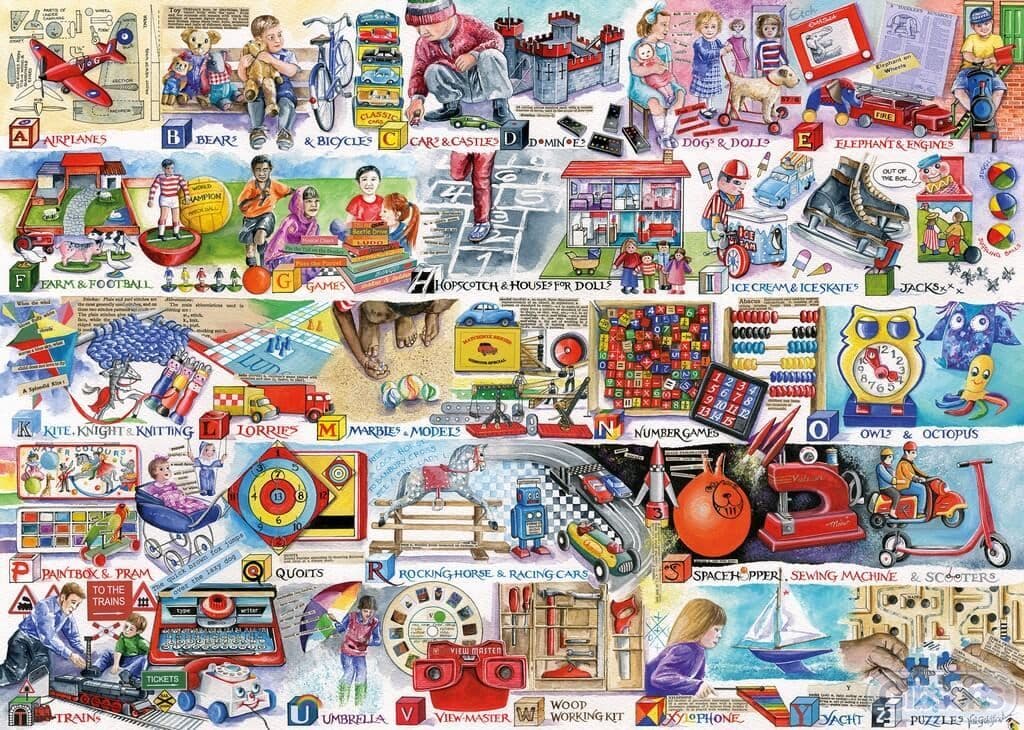 Gibsons - Space Hoppers & Scooters - 1000 Piece Jigsaw Puzzle