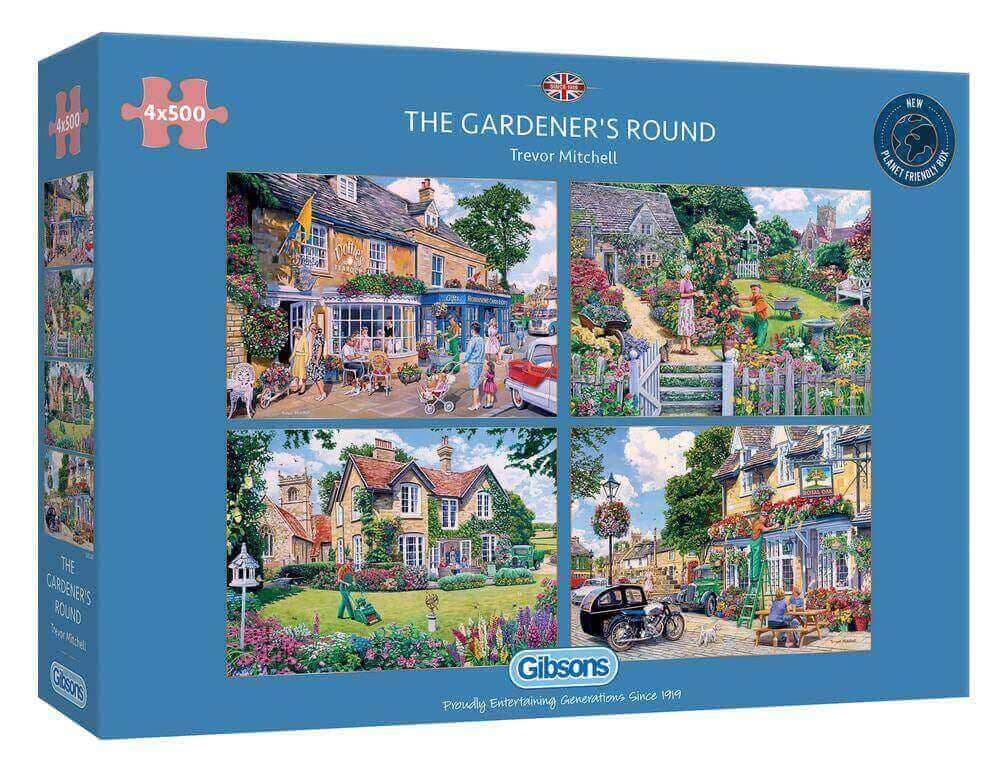 Gibsons - The Gardener's Round - 4 x 500 Piece Jigsaw Puzzle