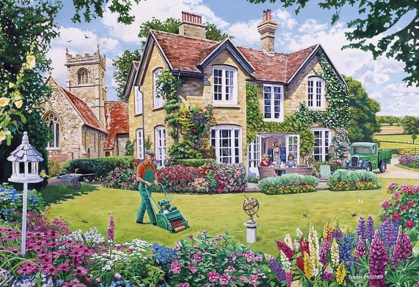 Gibsons - The Gardener's Round - 4 x 500 Piece Jigsaw Puzzle