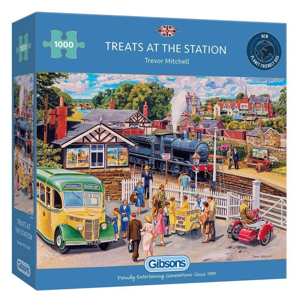 Gibsons - Treats at the Station - 1000 Piece Jigsaw Puzzle