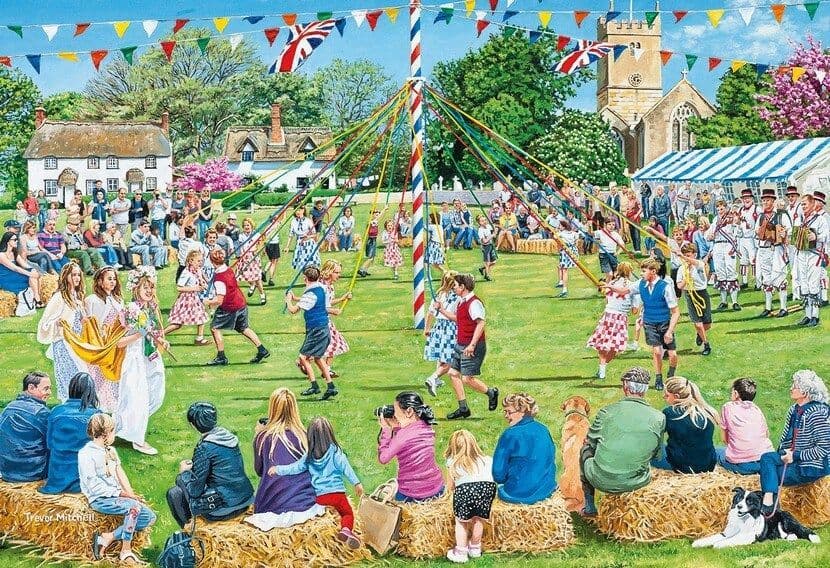 Gibsons - Village Celebrations - 4 x 500 Piece Jigsaw Puzzle