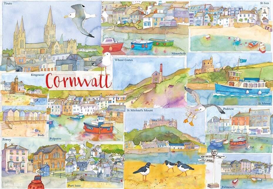Emma Ball - Cornwall - 1000 Piece Jigsaw Puzzle