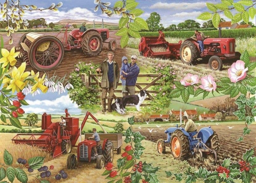 House of Puzzles - Farming Year - 1000 Piece Jigsaw Puzzle