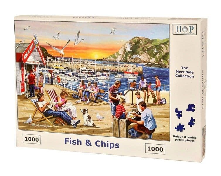 House of Puzzles - Fish & Chips - 1000 Piece Jigsaw Puzzle