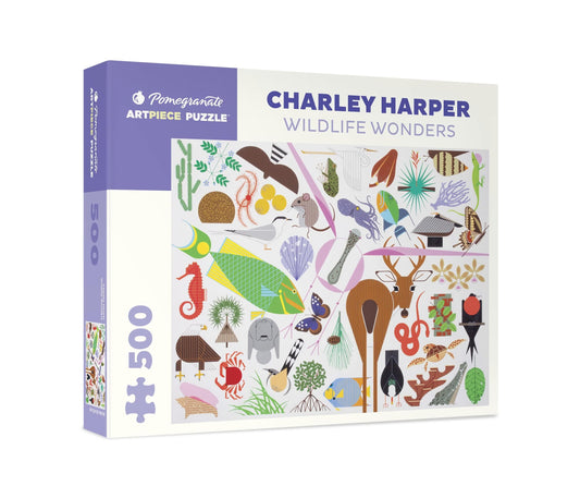 Pomegranate - Charley Harper -Wildlife Wonders - 500 Pieces