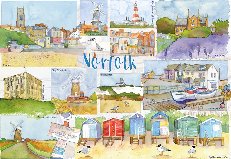 Emma Ball - Norfolk - 1000 Piece Jigsaw Puzzle