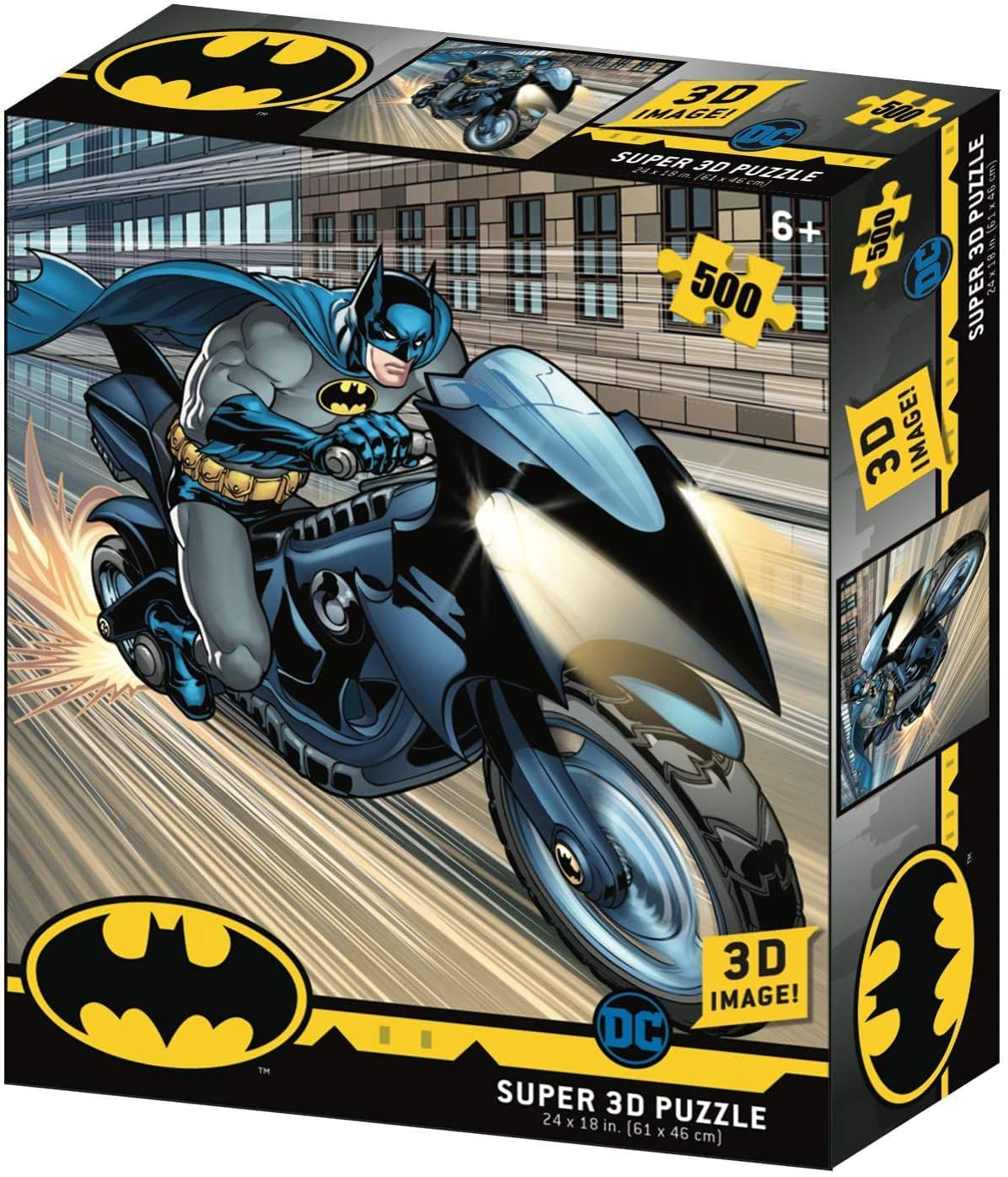 Kidicraft - DC Batman - Batcycle - 500 Piece Jigsaw Puzzle