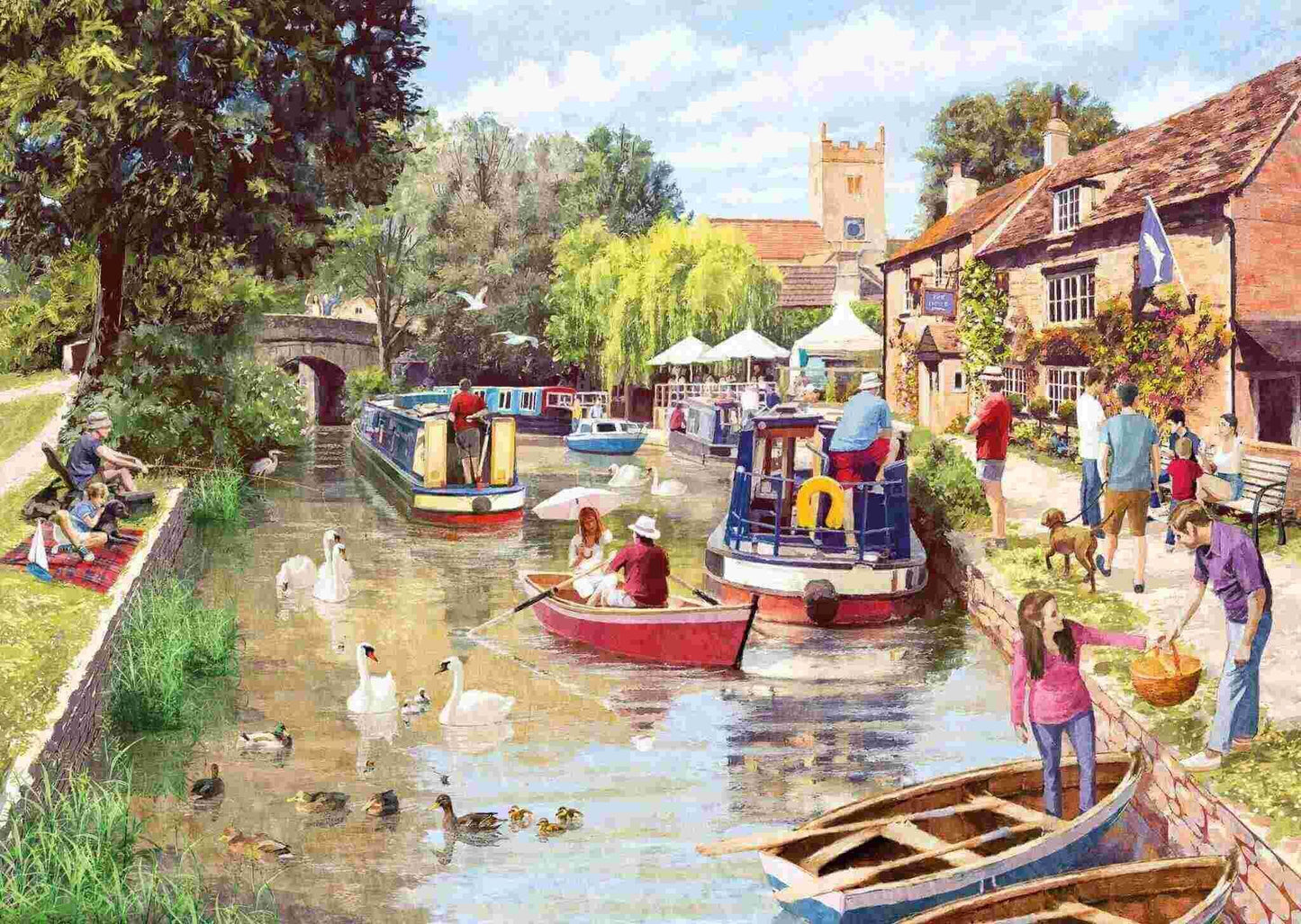 Otter House - Canal Walk - 1000 Piece Jigsaw Puzzle