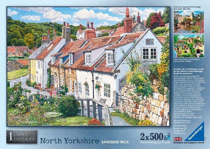 Ravensburger - Cosy Cottages - North Yorkshire - 2 x 500 Piece Jigsaw Puzzle