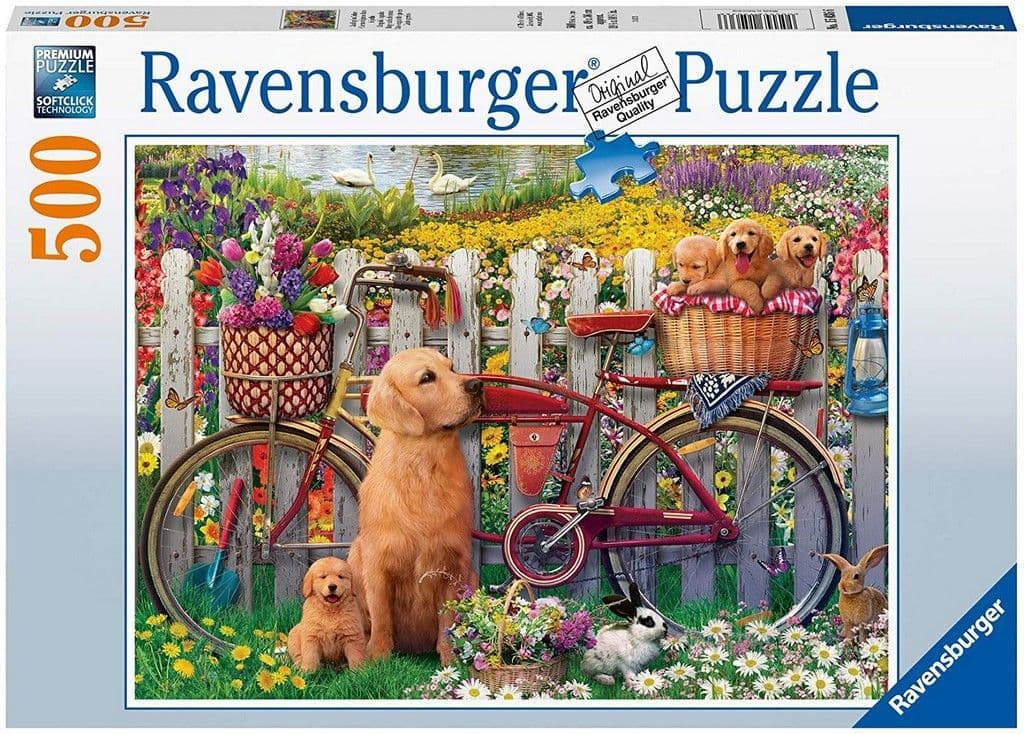 Ravensburger - Cute Dogs in the Garden - 500 Piece Jigsaw Puzzle