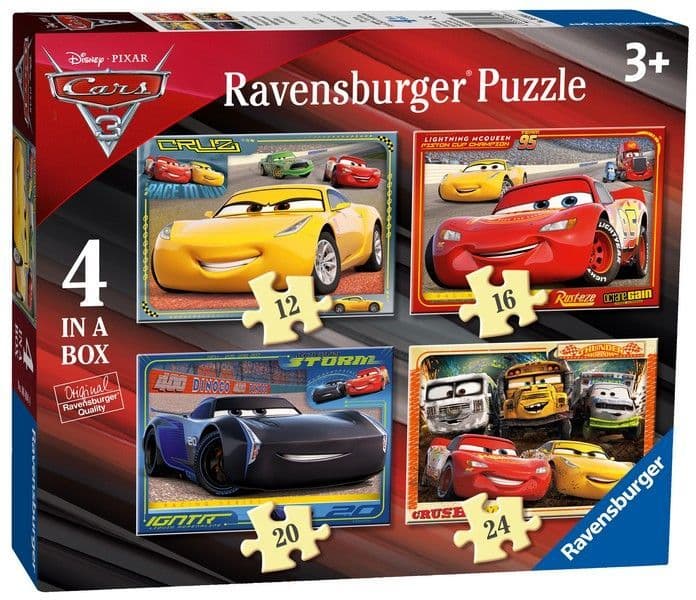 Ravensburger - Disney Cars 4 in a Box Jigsaw Puzzle