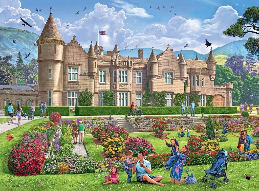 Ravensburger - Happy Days No 5 - Royal Residences - 4 x 500 Piece Jigsaw Puzzle