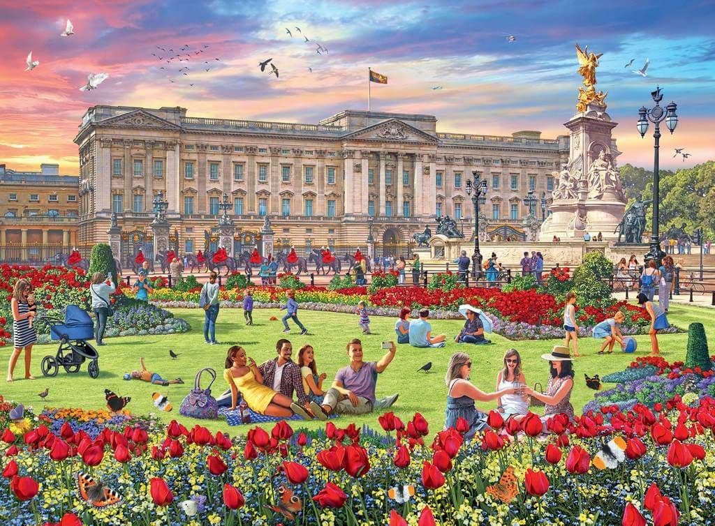 Ravensburger - Happy Days No 5 - Royal Residences - 4 x 500 Piece Jigsaw Puzzle