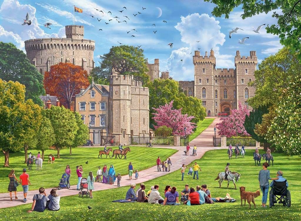 Ravensburger - Happy Days No 5 - Royal Residences - 4 x 500 Piece Jigsaw Puzzle